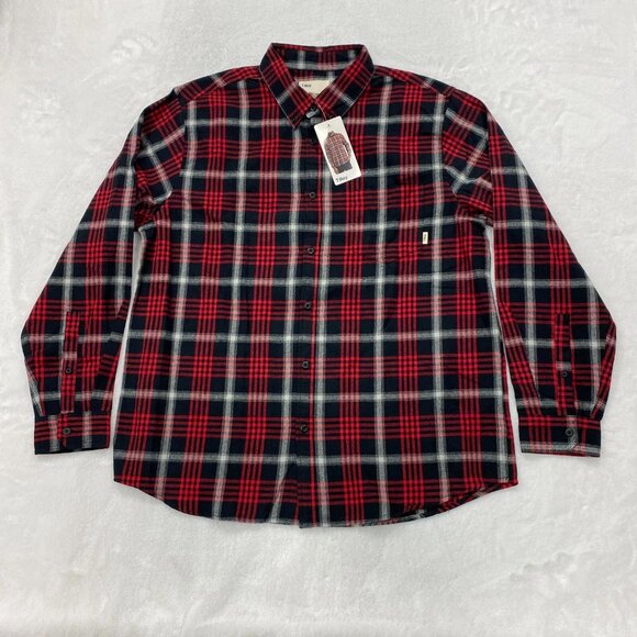 Tilley Flannel Shirt Mens XL Red Black Plaid Button Down Long Sleeve - Picture 4 of 13